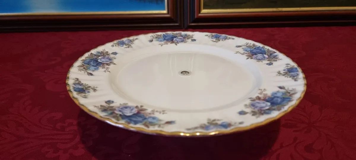 Royal Albert Moonlight Rose Footed Cake Stand - Image 1