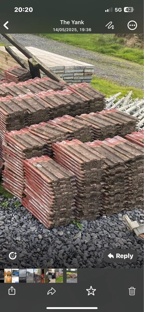10” pipe 15 ft long have six , an 500 roof tiles - Image 2