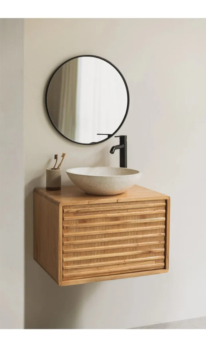 Wooden vanity unit