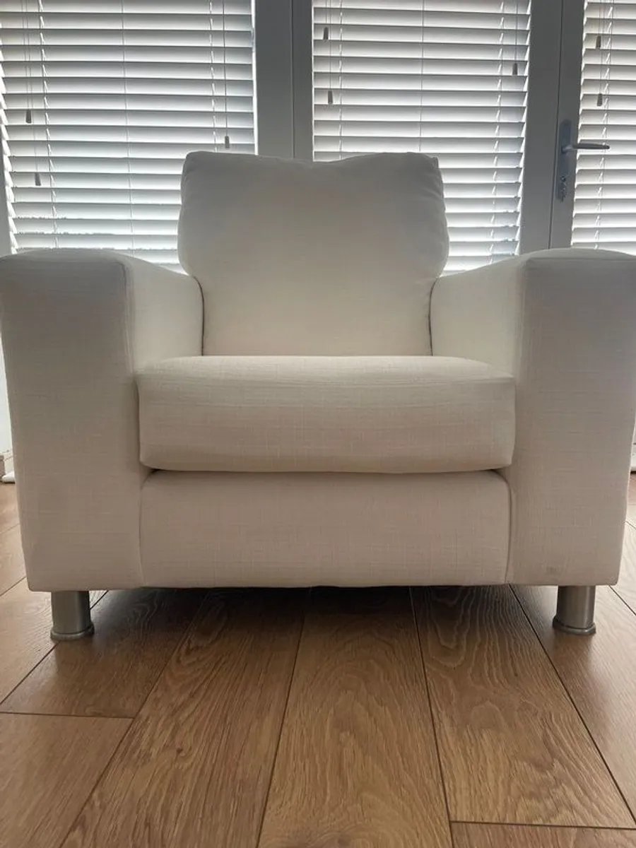 White Armchair for sale - Frank McGowan - Image 2