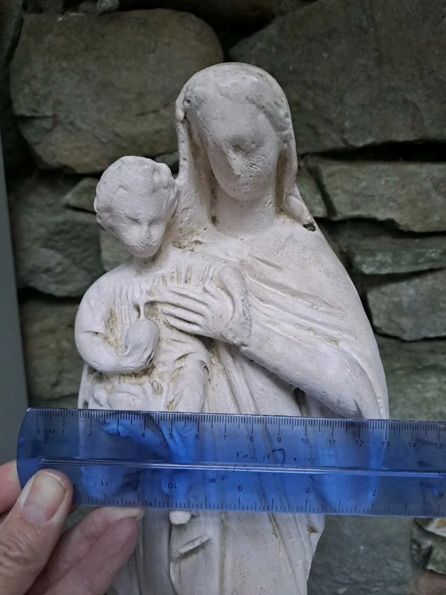Chalkware Madonna and Baby - Image 3