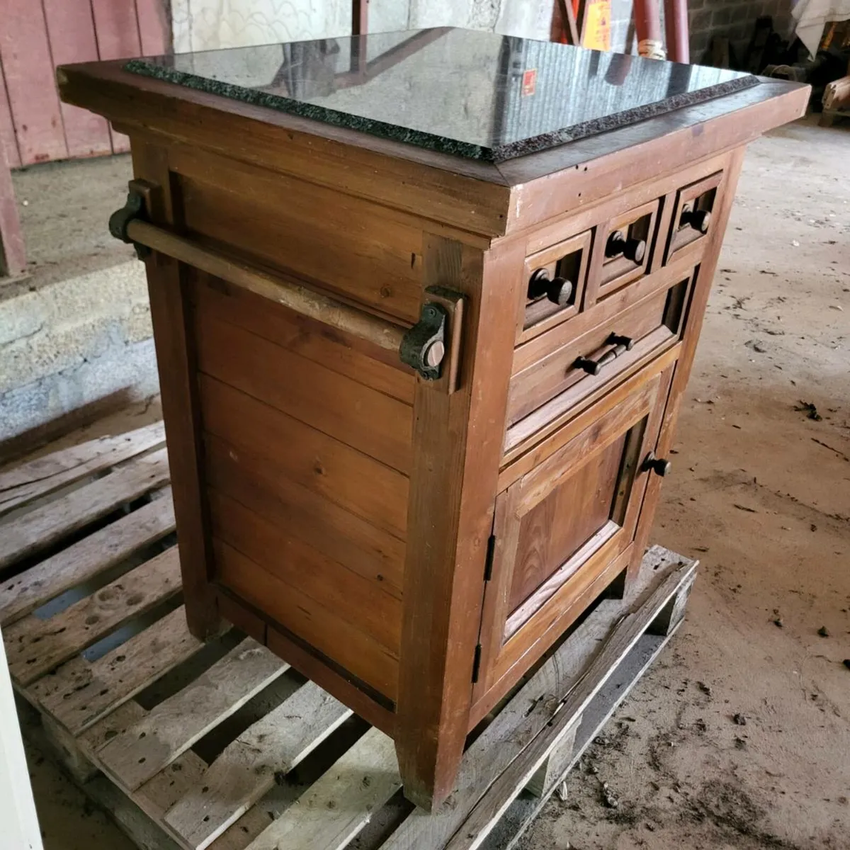 Marble Top Butchers Block - Image 2