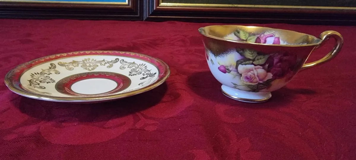 Royal Chelsea Golden Rose & Aynsley Cup&Saucer Dou - Image 4