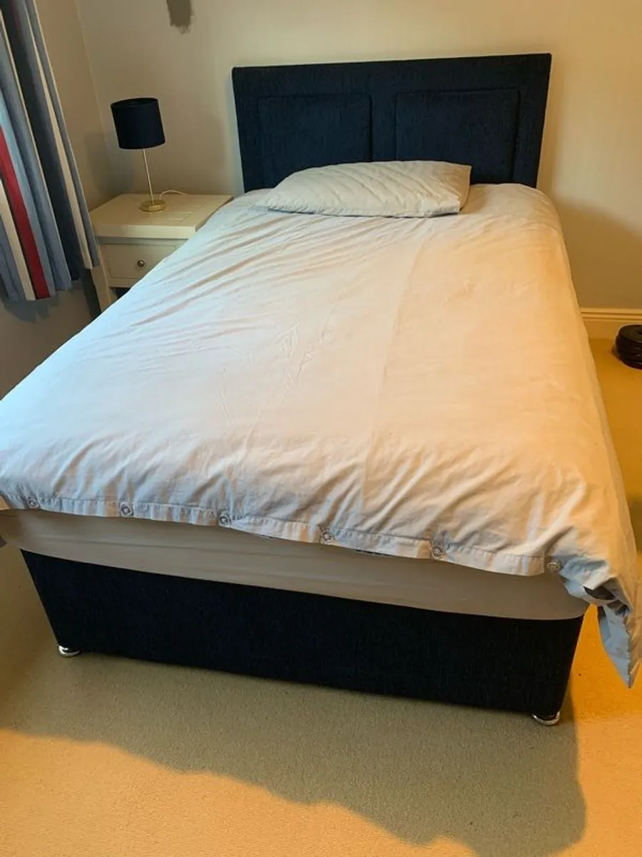 4ft small double bed and mattress - Image 1