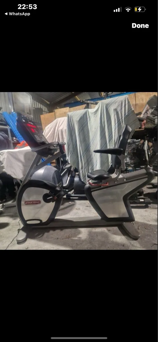 2 available star trac recumbent bike - Image 1