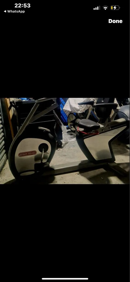 2 available star trac recumbent bike - Image 4