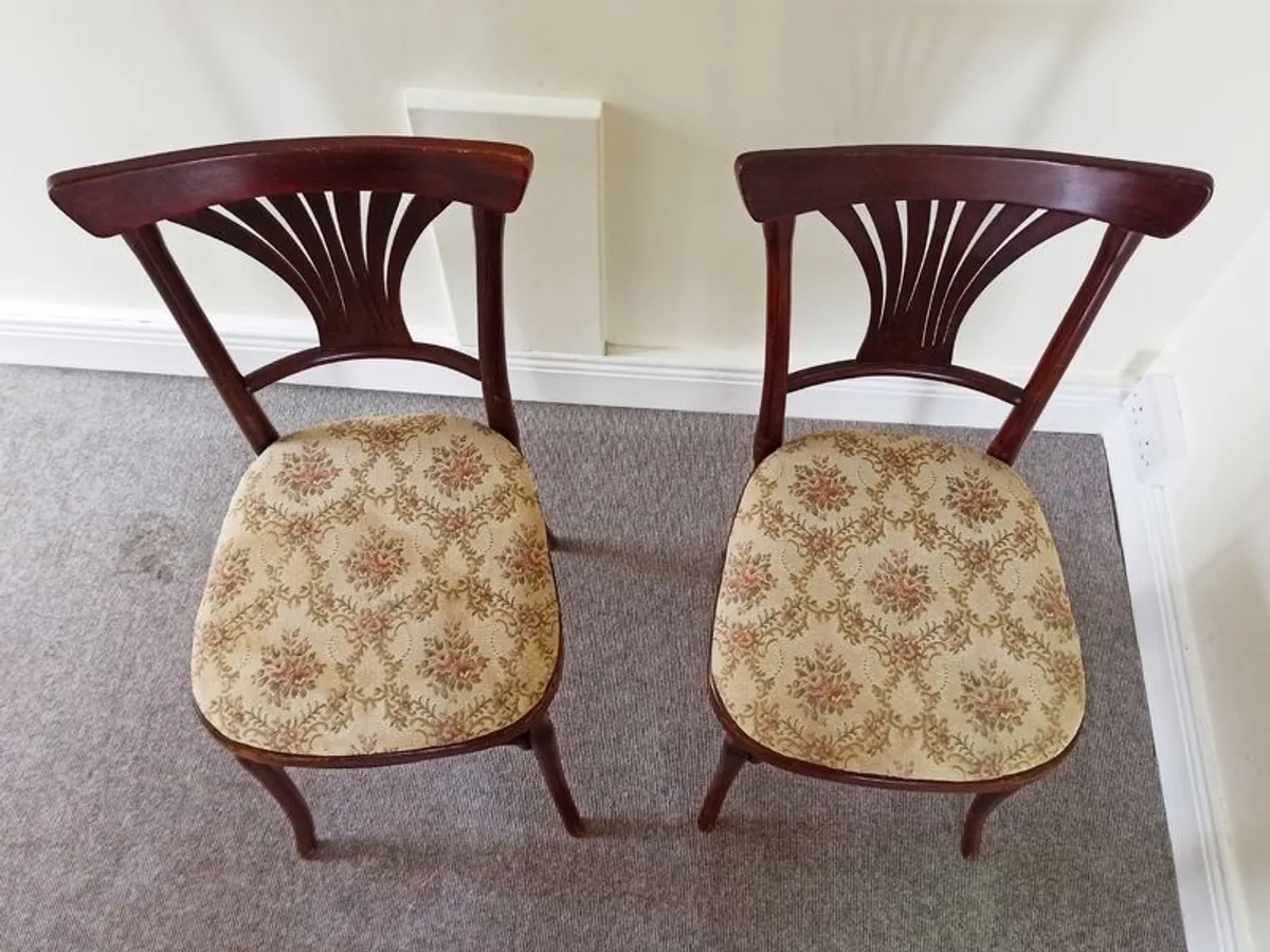 2 Antique bentwood bistro chairs N 196  by Jacob & Joseph Kohn, Viena, Austria - Image 2