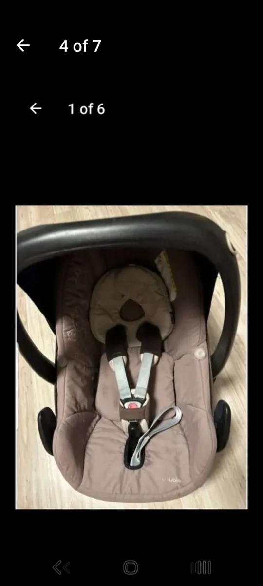 Maxi cosi pebble car seat and isofix family fix - Image 2