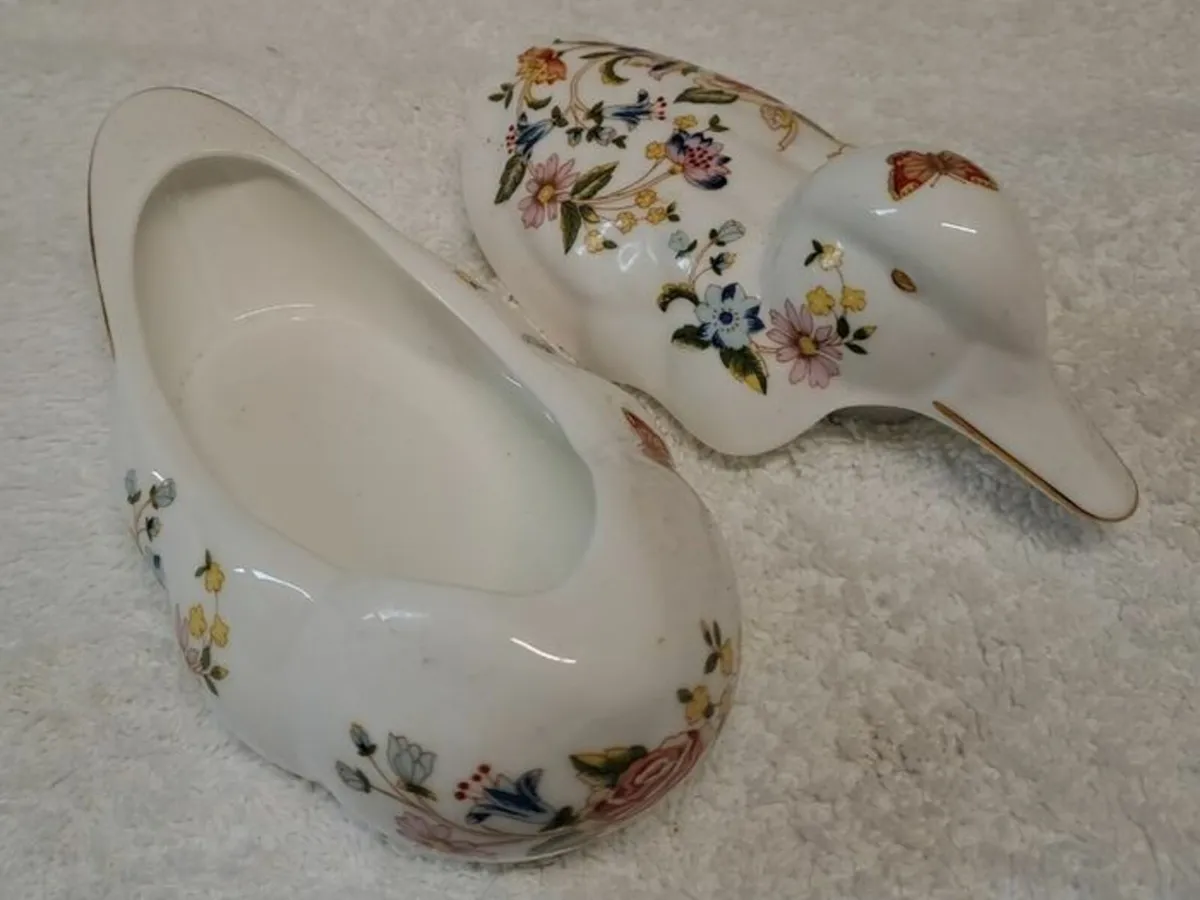Aynsley Cottage Garden Duck trinket pot - Image 2