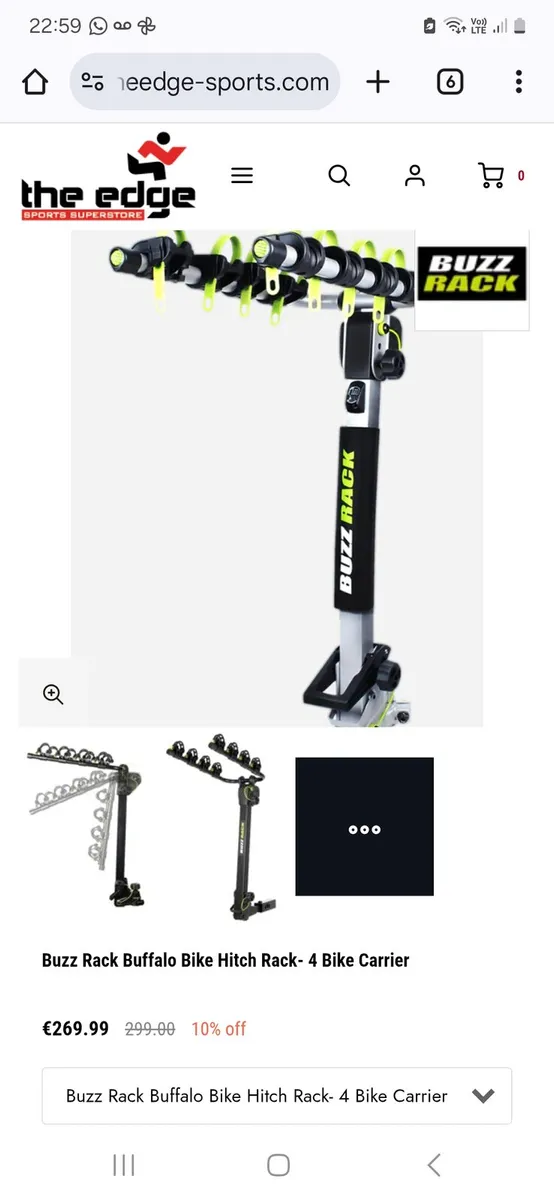 Buzz Bike Rack tow bar - Image 1