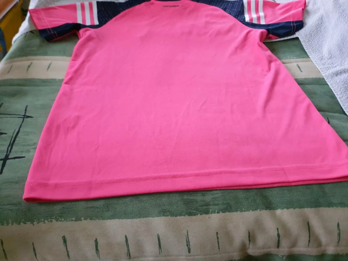 Donegal Gaelic Football Pink Shirt 2021 to 2022 - Image 4