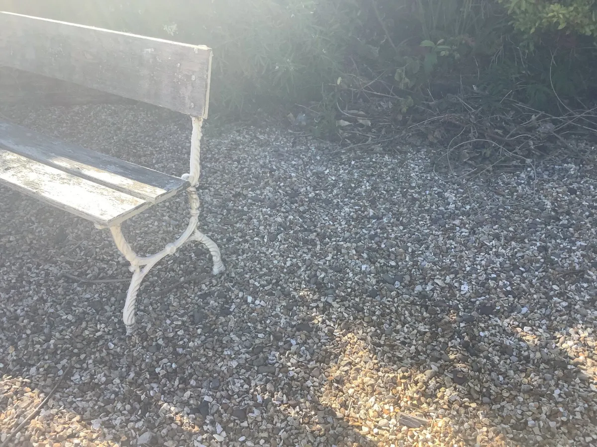 Old Cast Iron Garden Seat - Image 2