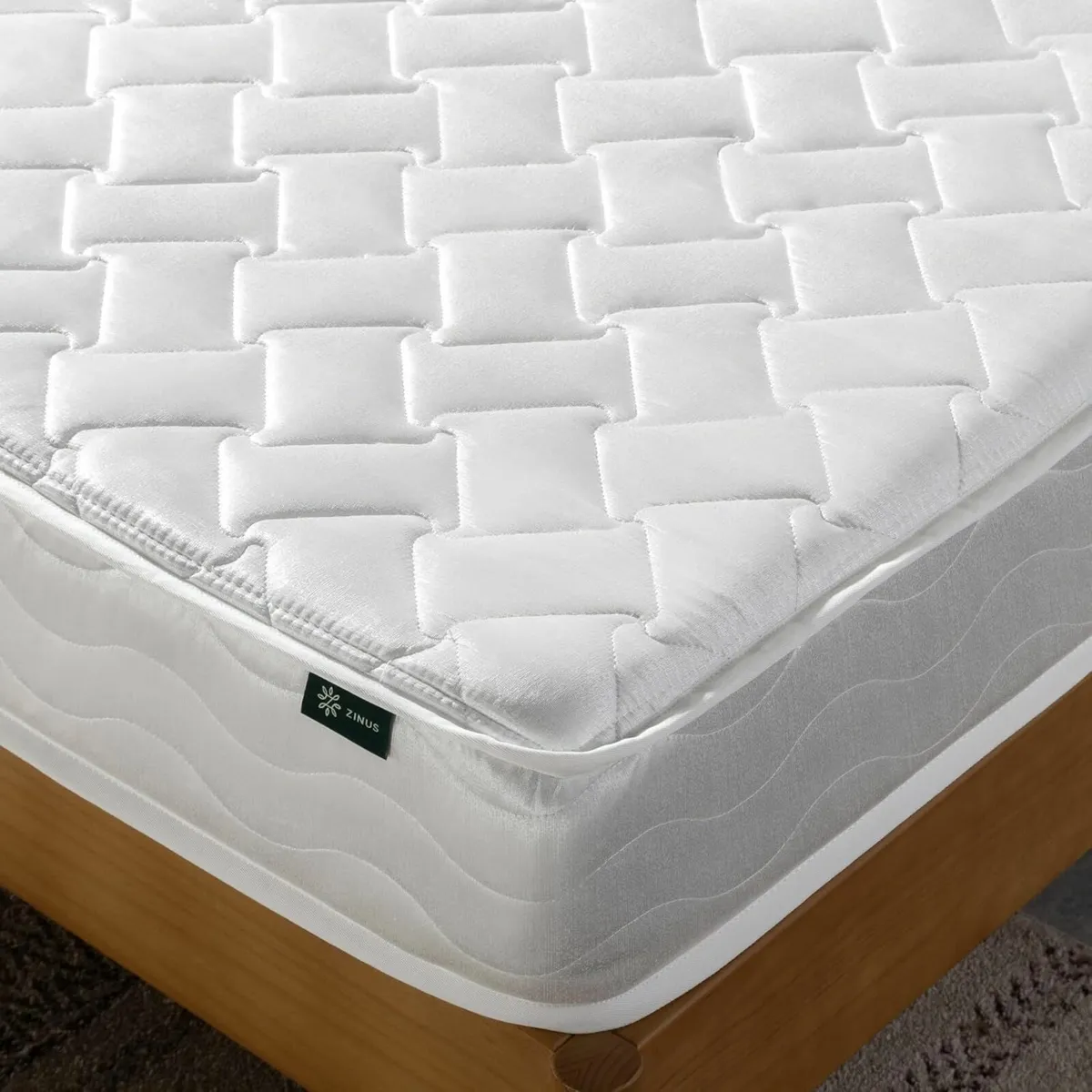 Single Bonnel Spring Mattress 90x190 cm White - Image 4
