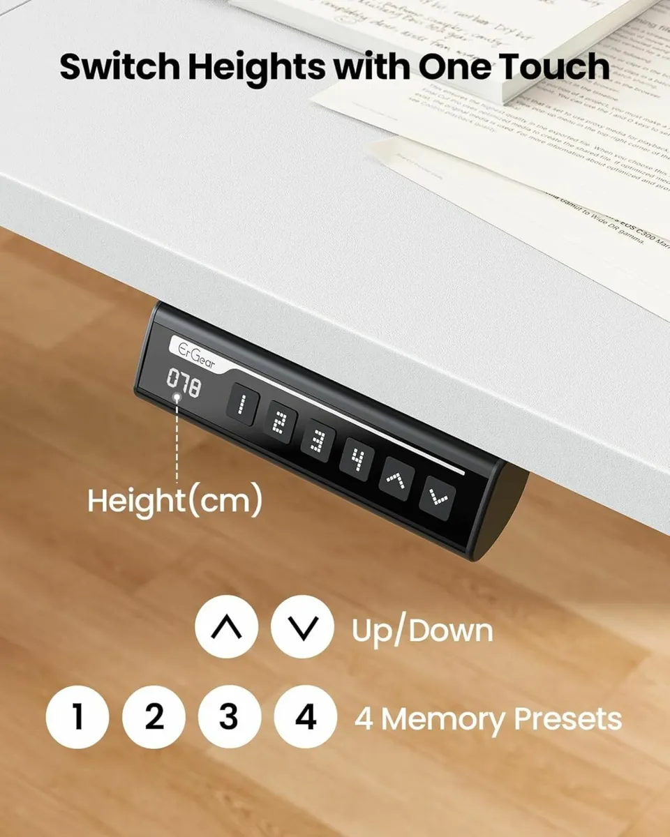 120 x 60cm, Sit Stand Desk - Image 4