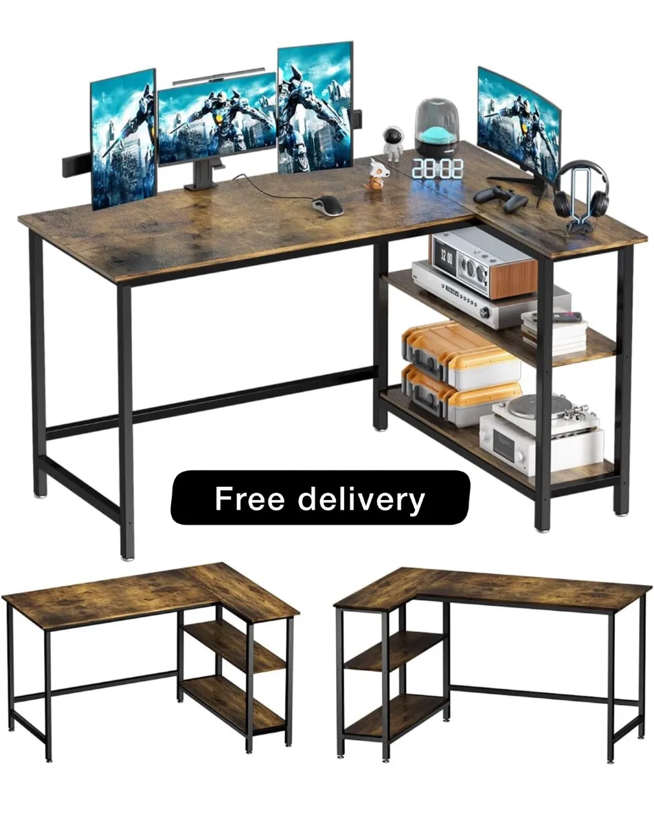 L Shaped Desk, 110x80cm - Image 1