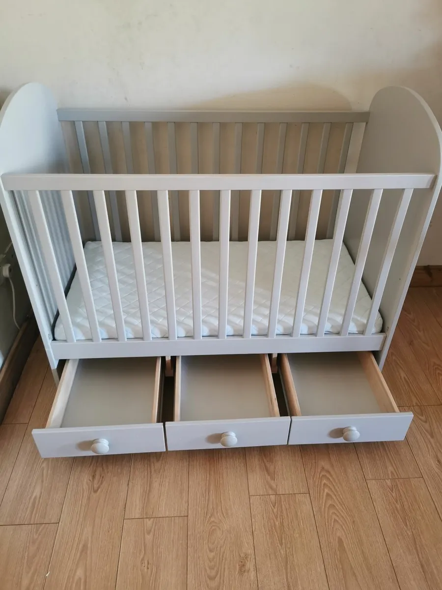 Quality Cot with drawers+Luxury Mattress - Image 1