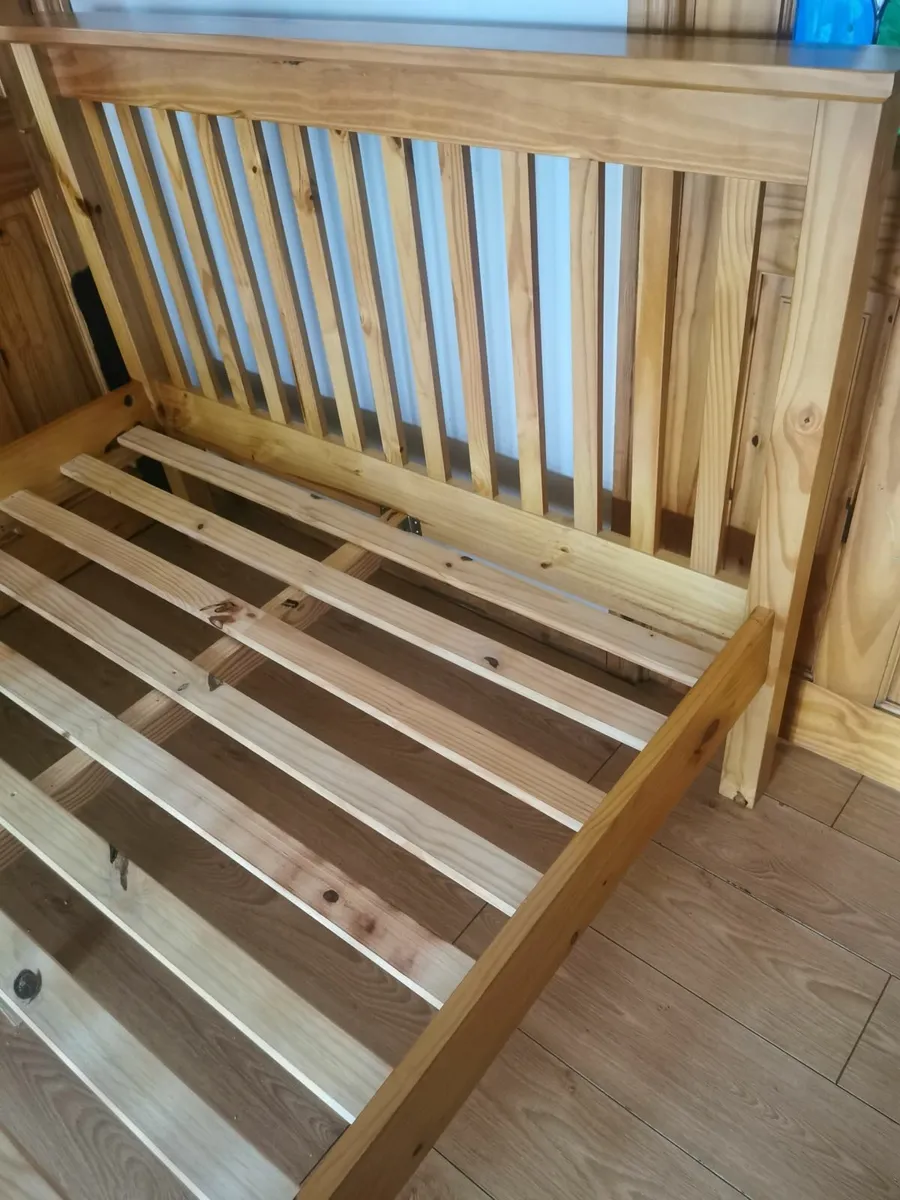 Pine Quality Modern Double size bed frame - Image 4