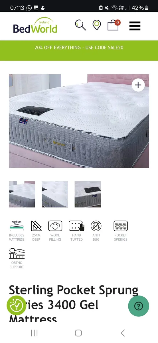 NEW double matress