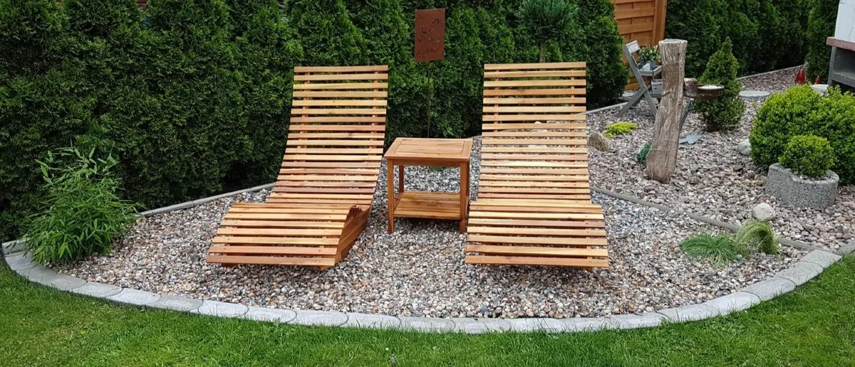NEW Wooden Garden Lounger .. Free Delivery - Image 4