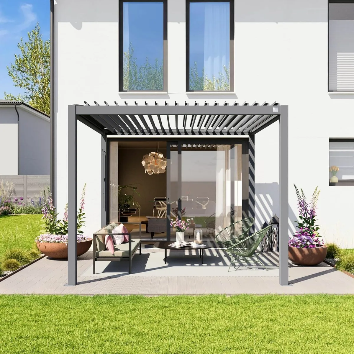 PERGOLA WITH SLATTED ROOF ...Free Delivery - Image 2
