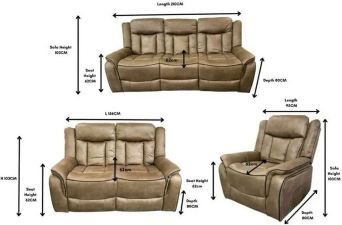 New sofas all recliner delivery within 3 days - Image 4
