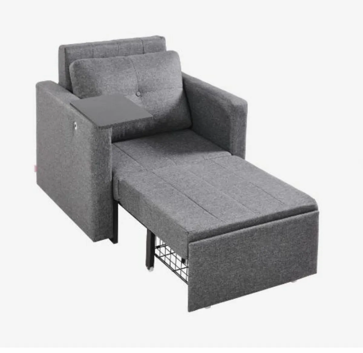 Sleeper Sofa Bed with Side Pocket Pillow - Image 1