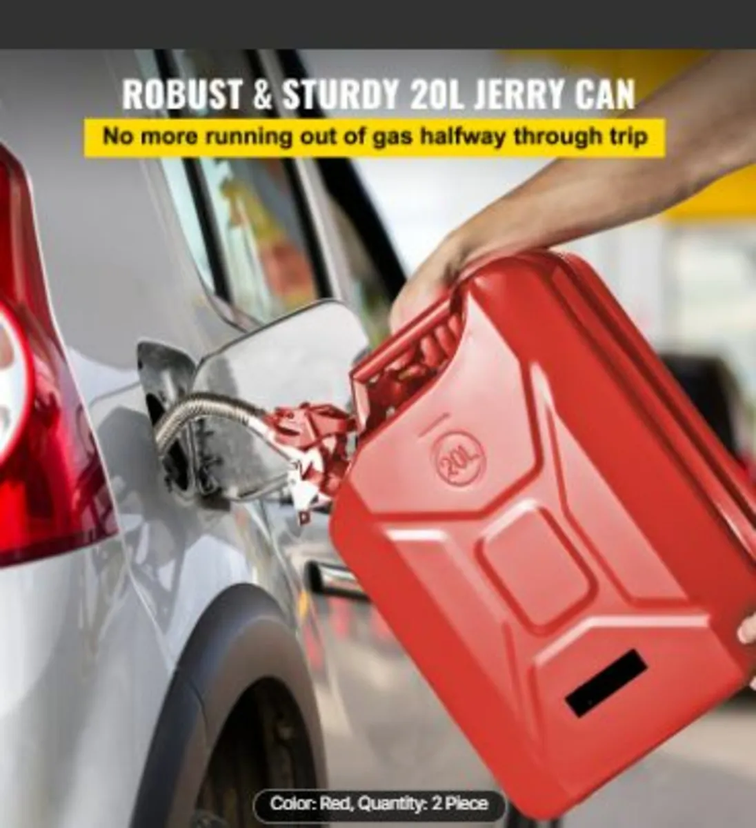 Jerry Fuel Can, 5.3 Gallon / 20 L Portable - Image 2