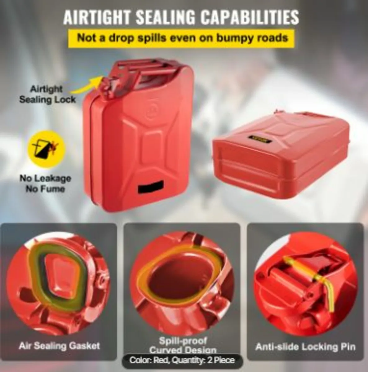 Jerry Fuel Can, 5.3 Gallon / 20 L Portable - Image 4