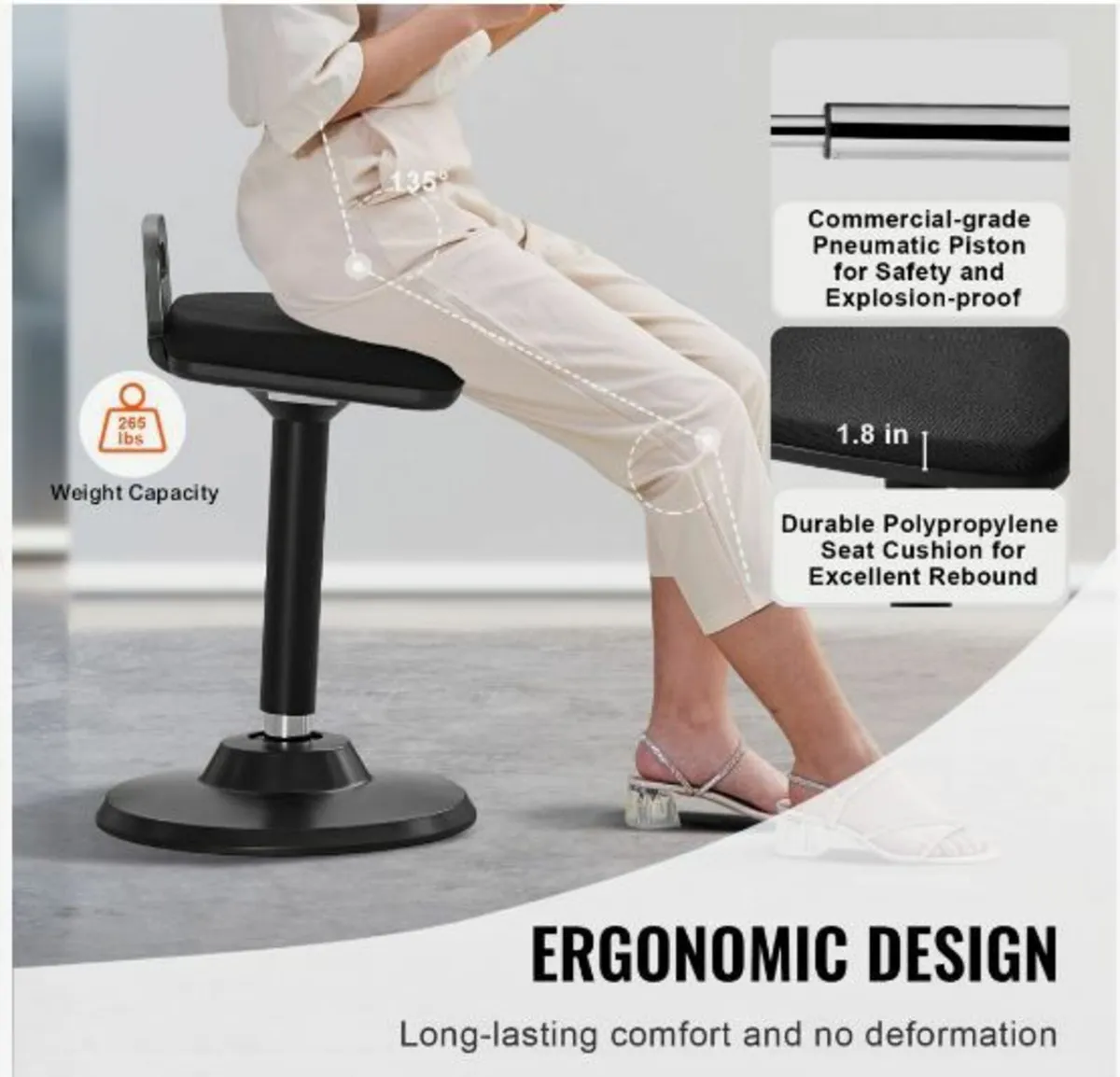 Wobble Chair Height-Adjustable - Image 2