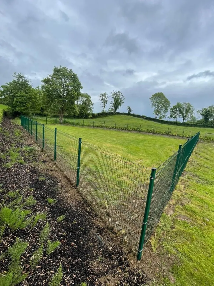V mesh panels and posts - Image 1