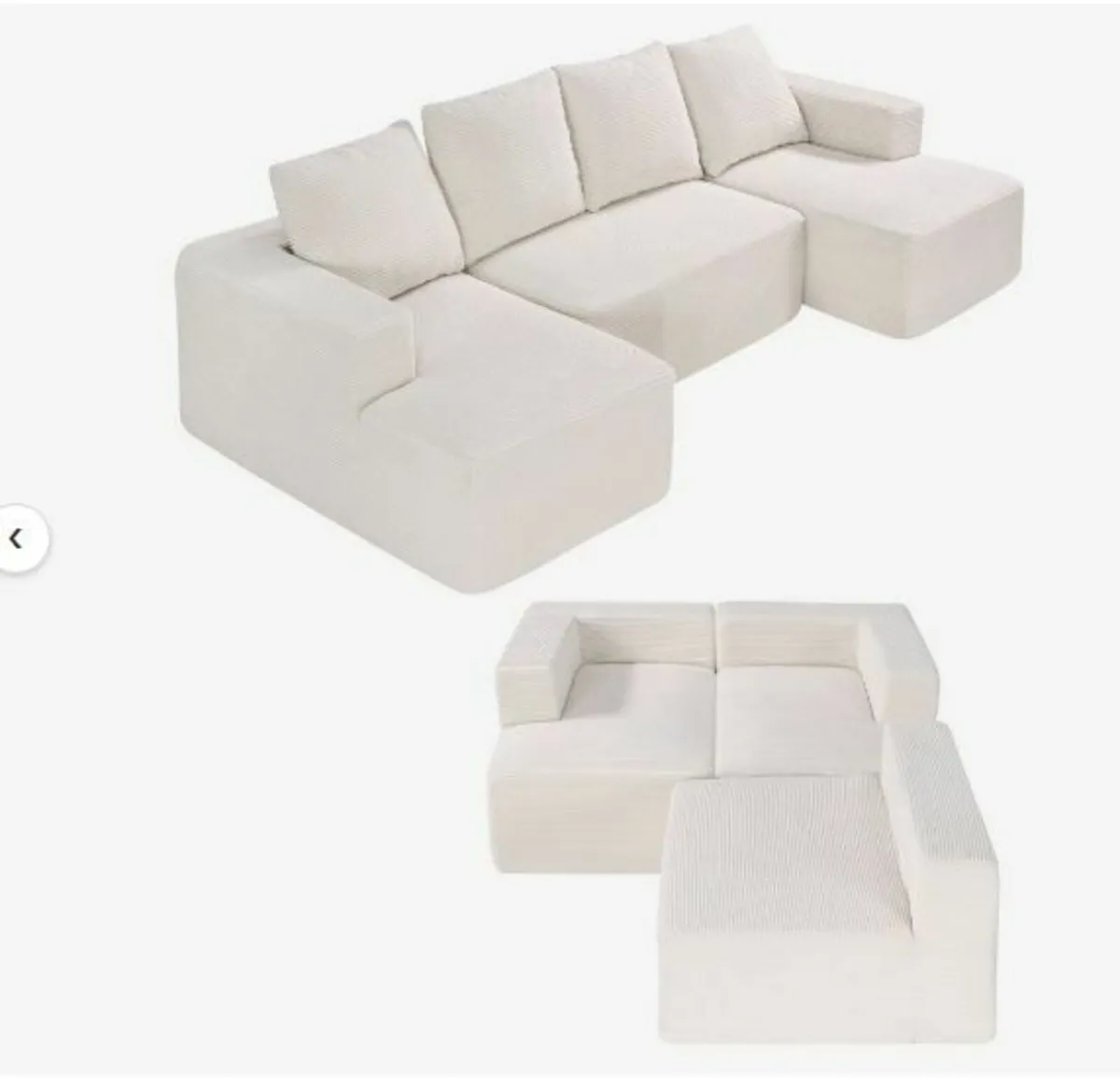 Modular Sectional Sofa U Shaped Cloud - Image 1