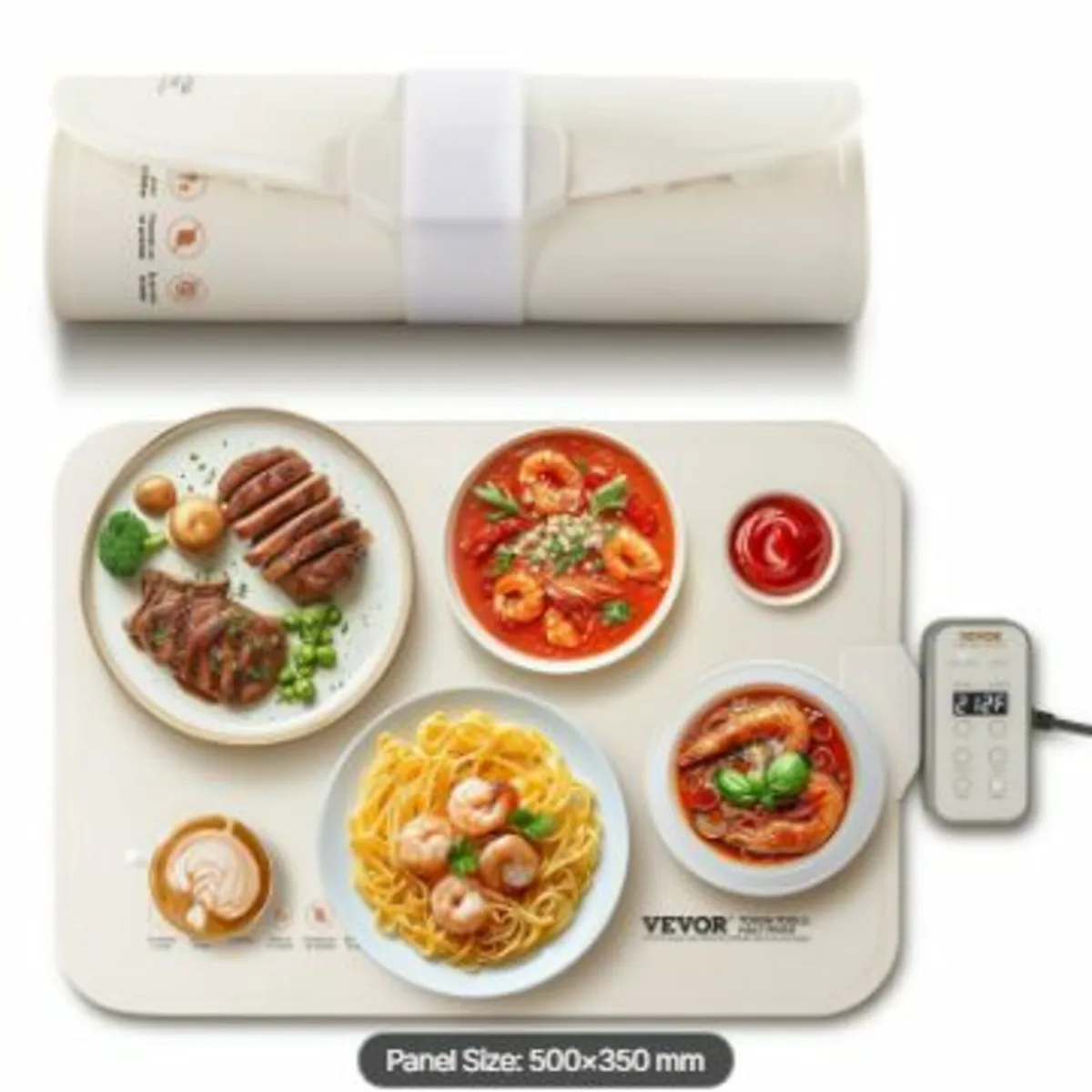 Electric Warming Tray Rollable Food - Image 1