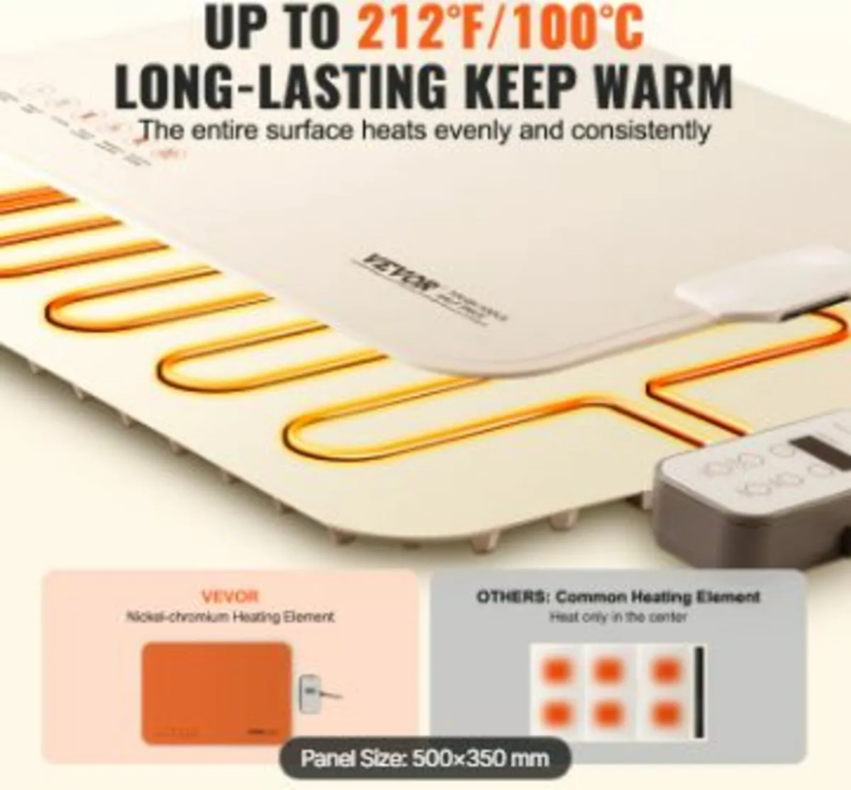Electric Warming Tray Rollable Food - Image 2
