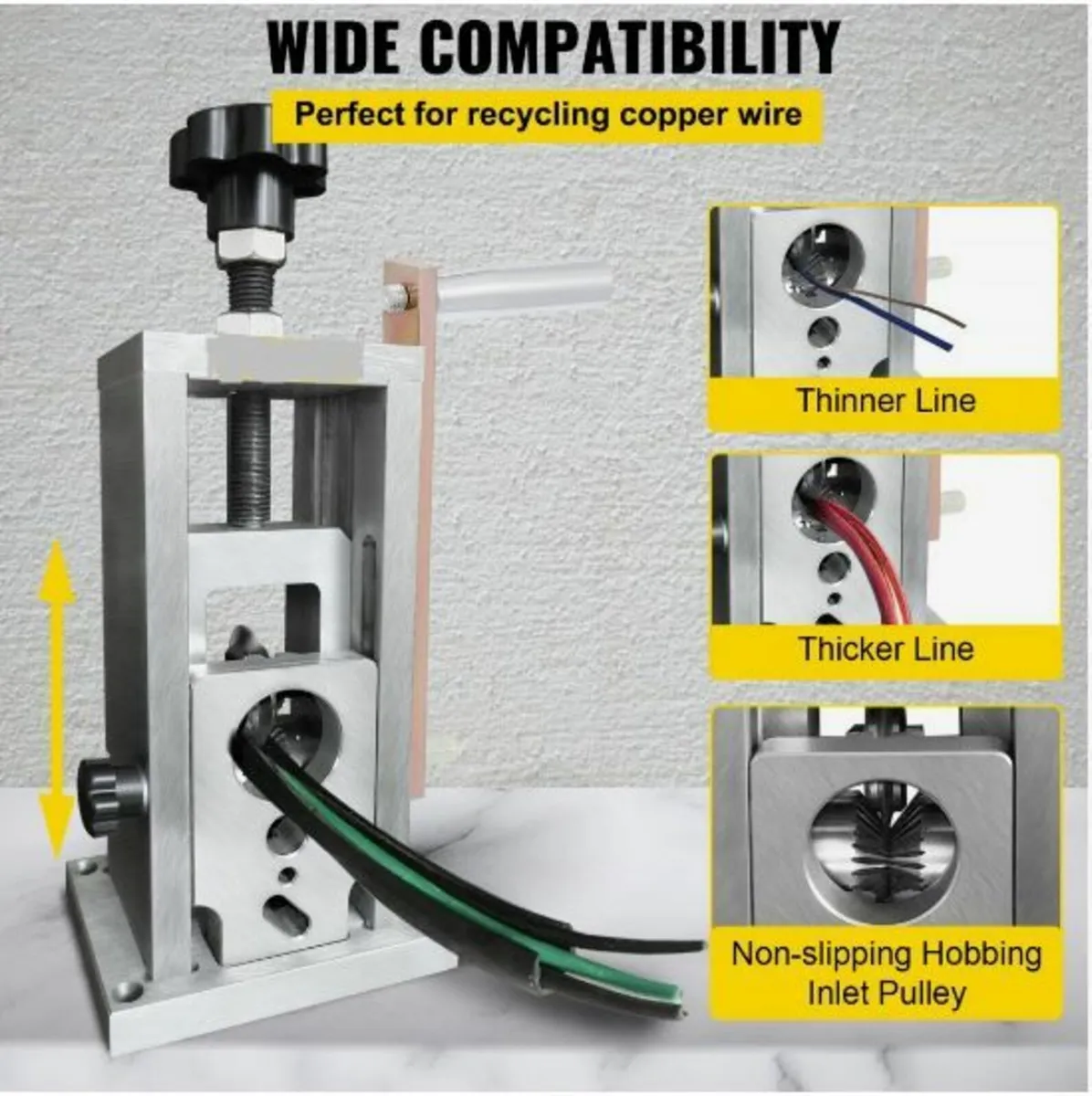 Wire Stripping Machine, 1.5-40 mm Drill Powered - Image 2