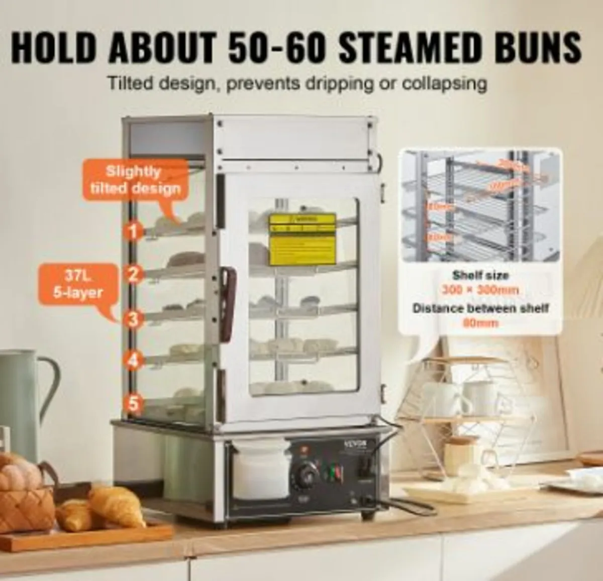 Commercial Food Warmer Display 5-Tier - Image 3