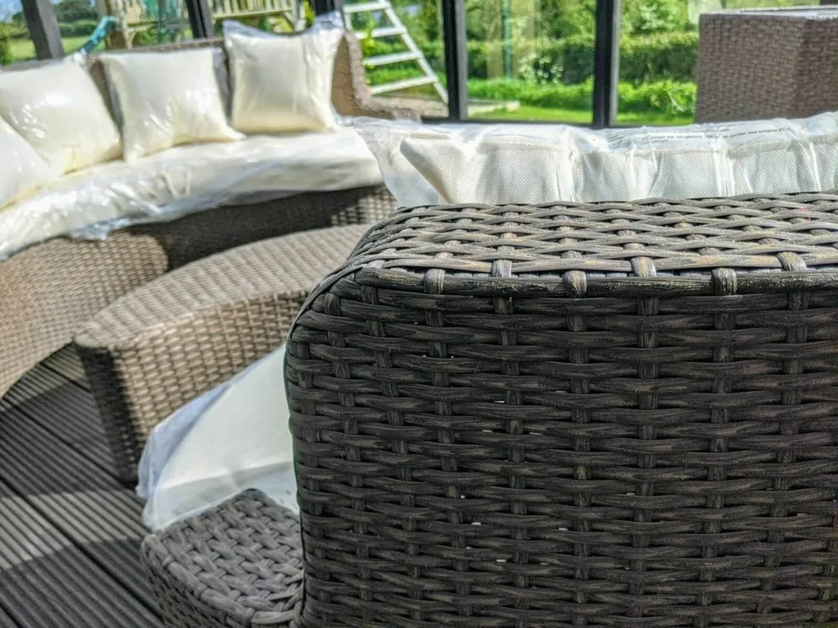 Outdoor rattan garden furniture sofa set daybed - Image 2