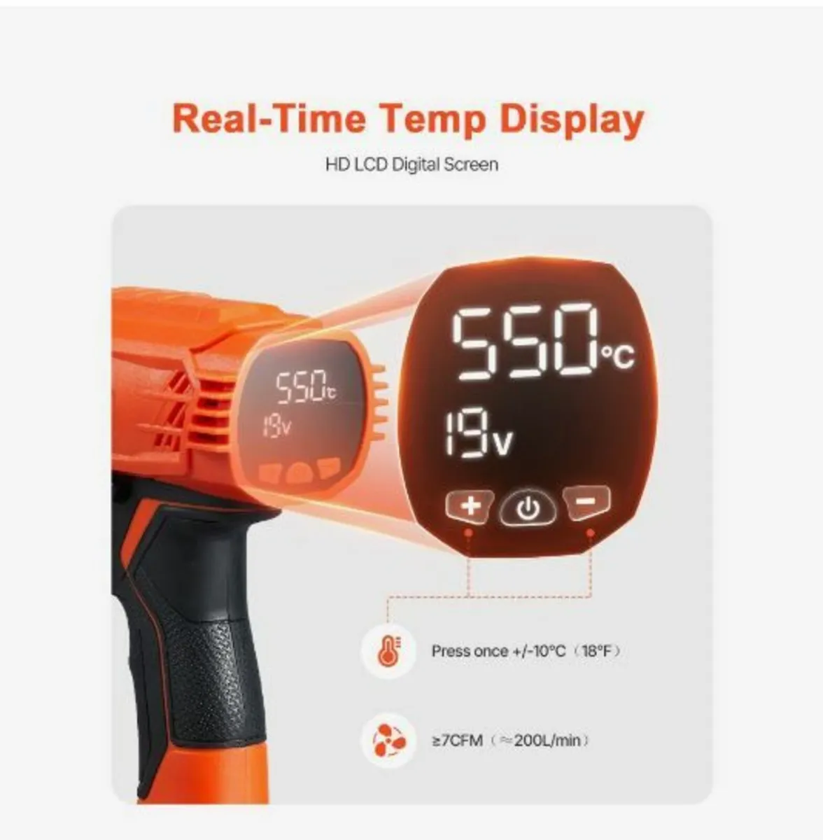 Cordless Heat Gun Hot Air Gun - Image 2