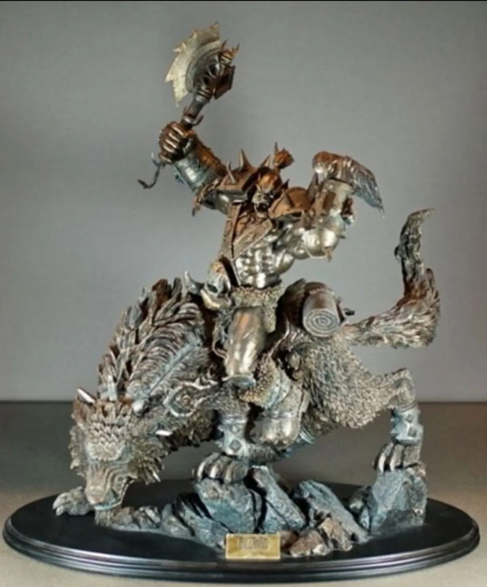 Blizzard Bronze Orc Wolf Rider Statue (2007)