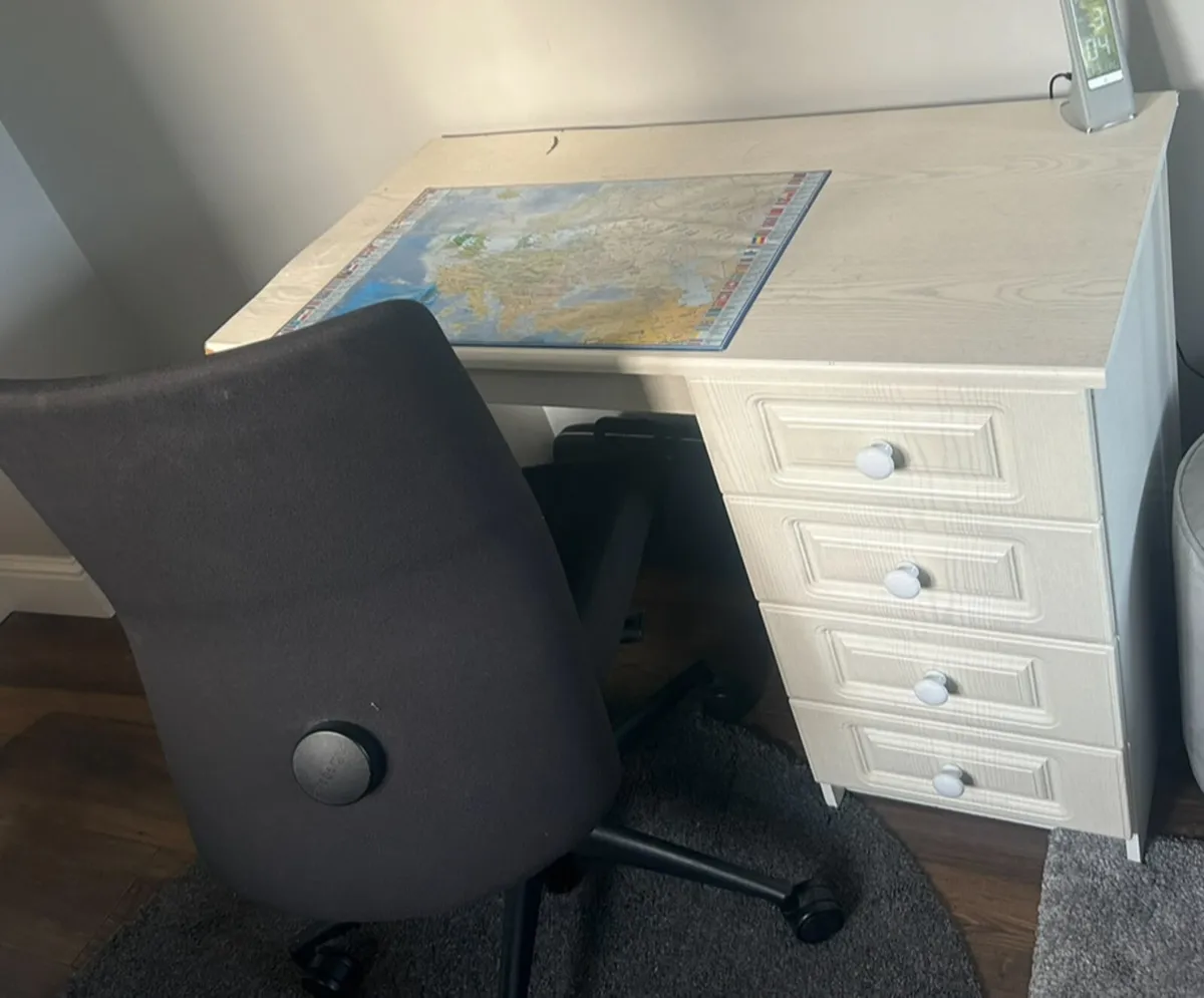 Desk and office chair