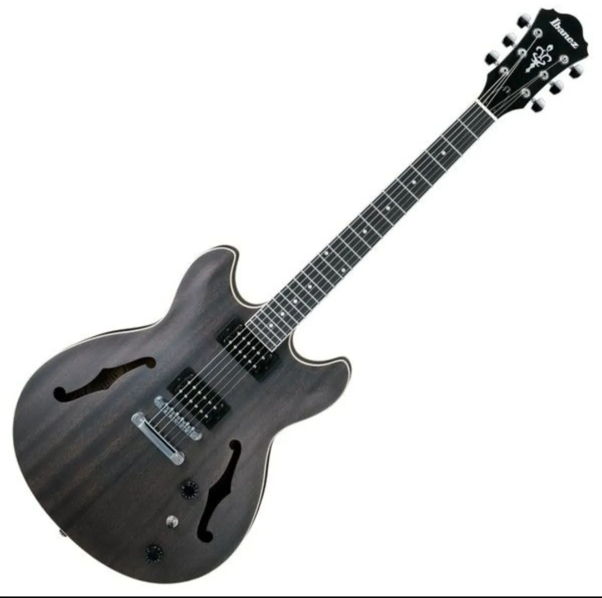 Ibanez AS53 Artcore, Transparent Black Flat, elect - Image 2