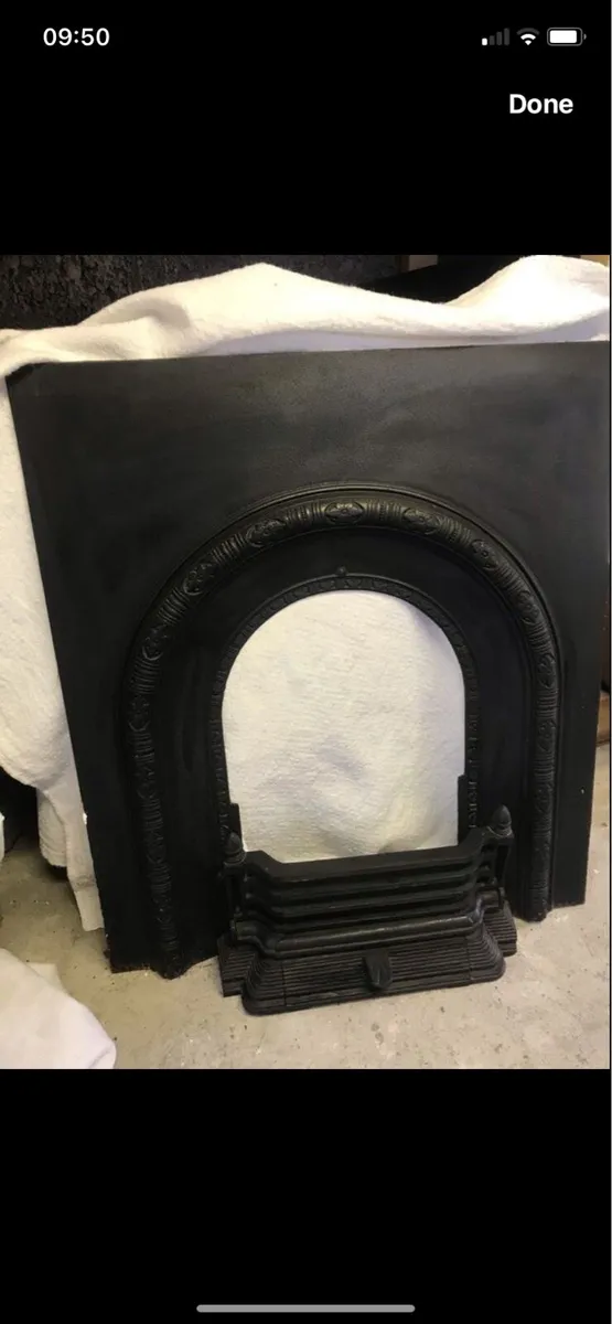 Victorian Cast Iron Fireplace& Grill - Image 1