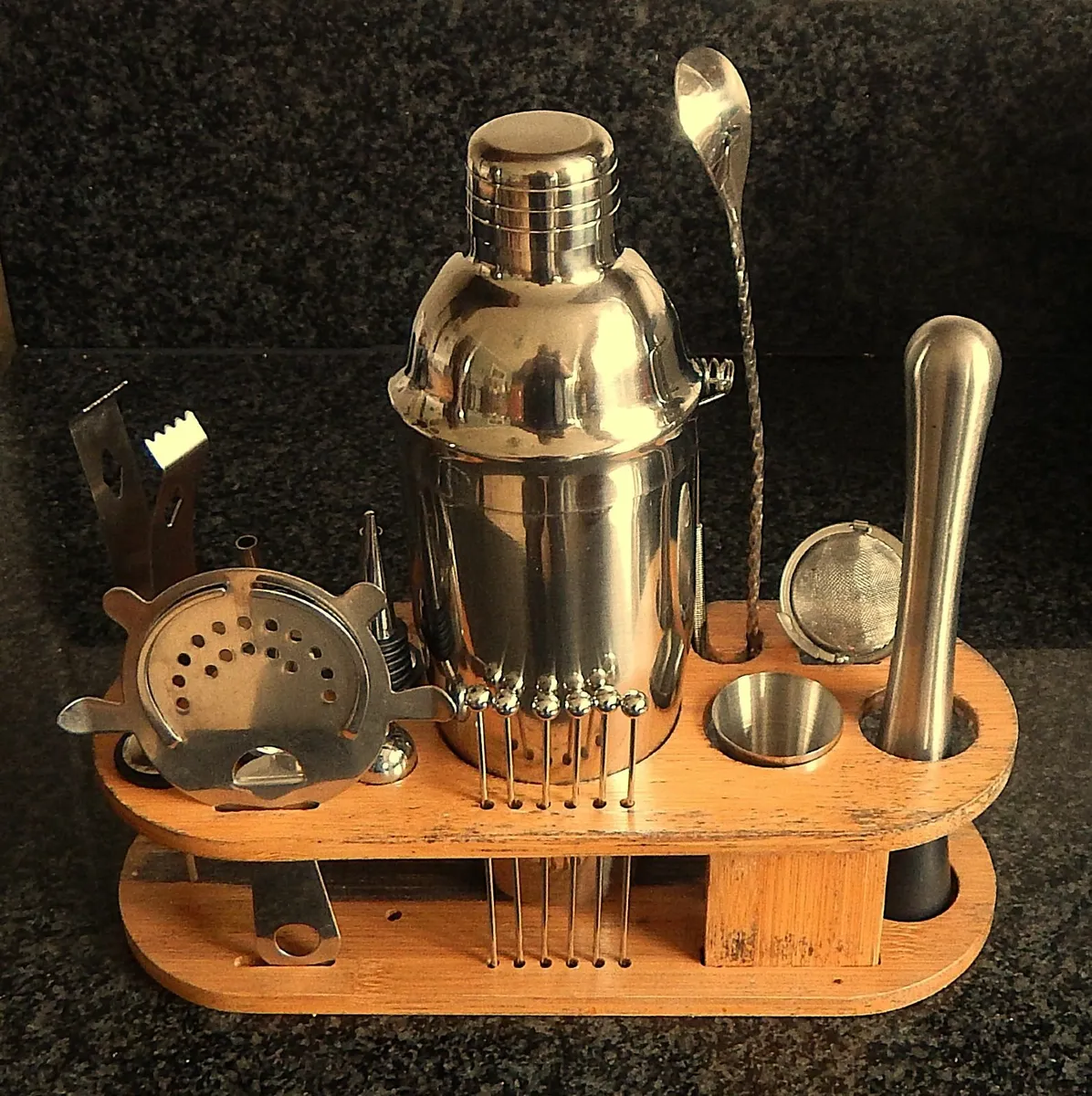 12 Piece Stainless Steel Cocktail Shaker Set - Image 3
