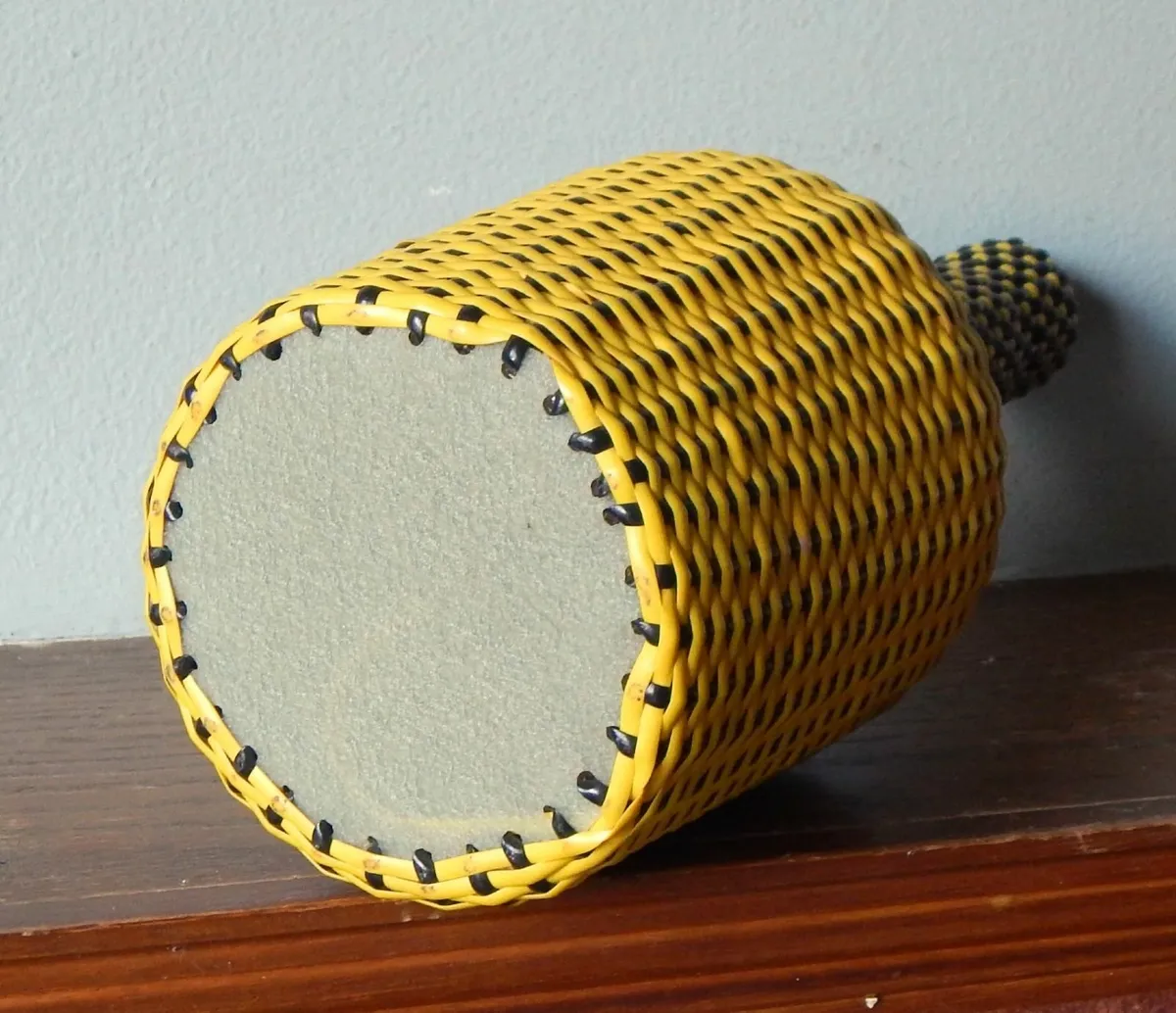 Vintage Woven Glass Bottle - Image 3