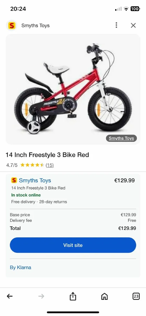 14" kids bike in great condition - Image 2