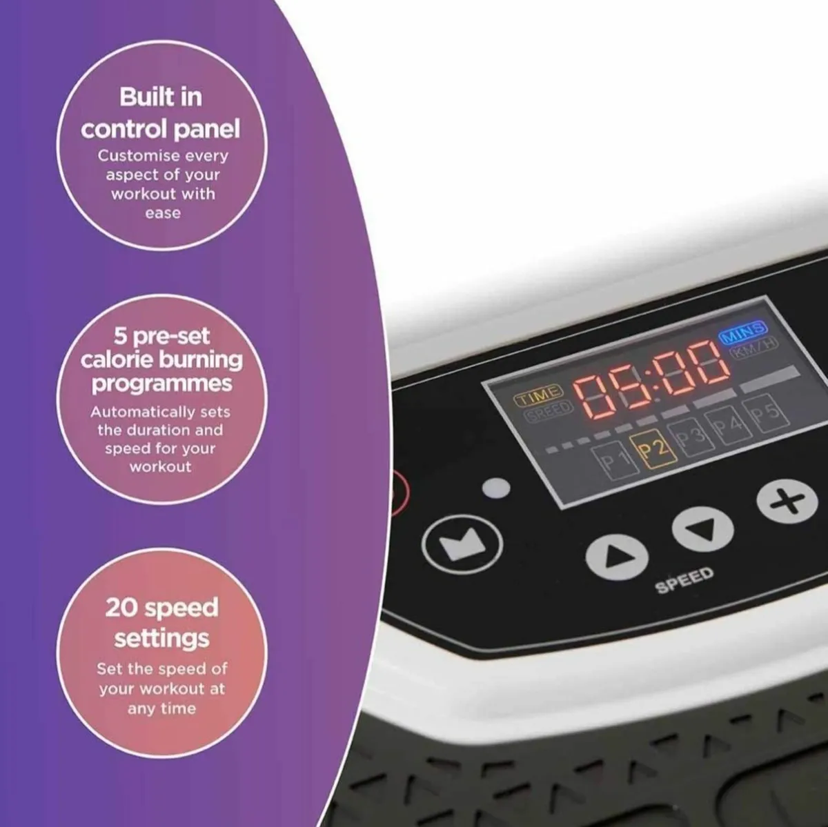 Wonder Core Rock N Fit Vibration Plate & Seat - Image 3