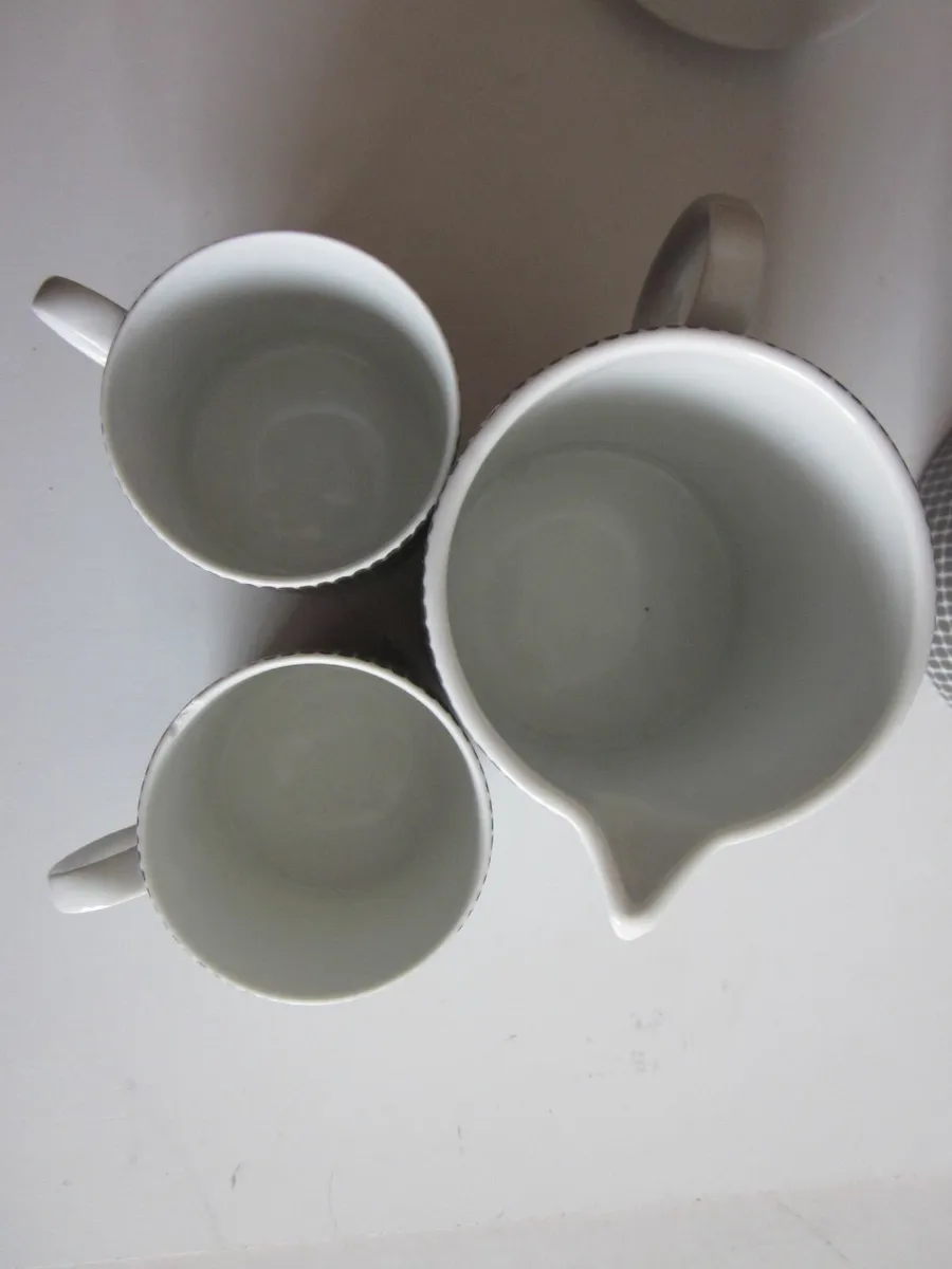 Rosenthal Porcelain Coffee Pot+Jug Onyx Design1960 - Image 2