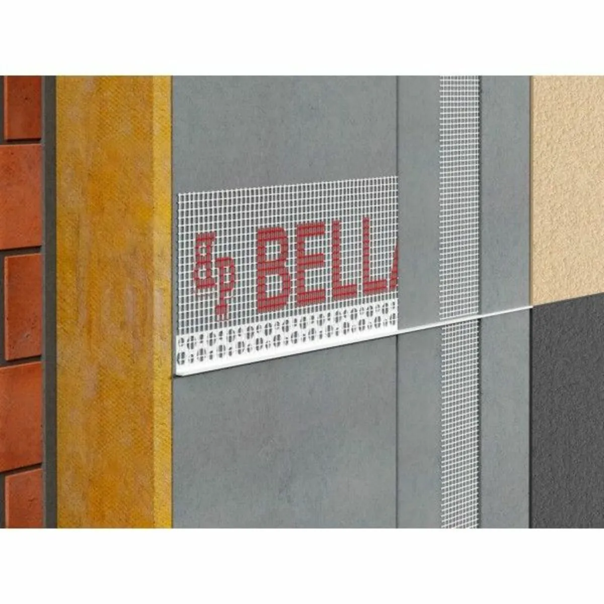 EWI PVC White Stop Bead With Mesh 2.5m - Image 2