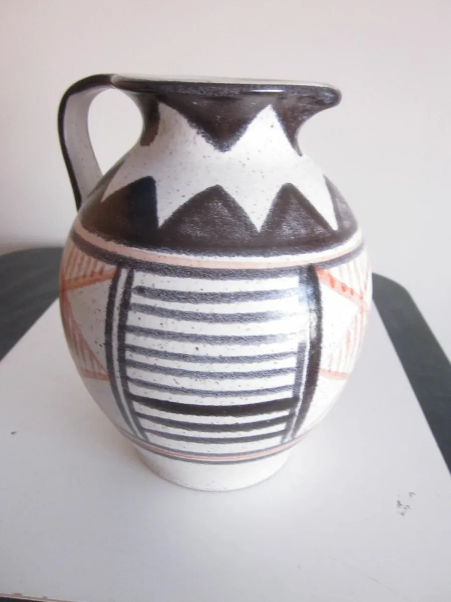 Vintage Scheurich West German Ceramic Jug Vase 603 - Image 1