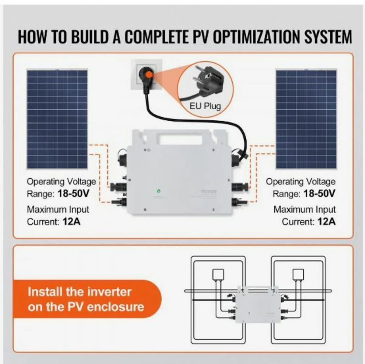 Solar Grid Tie Micro Inverter 600W Waterproof - Image 2