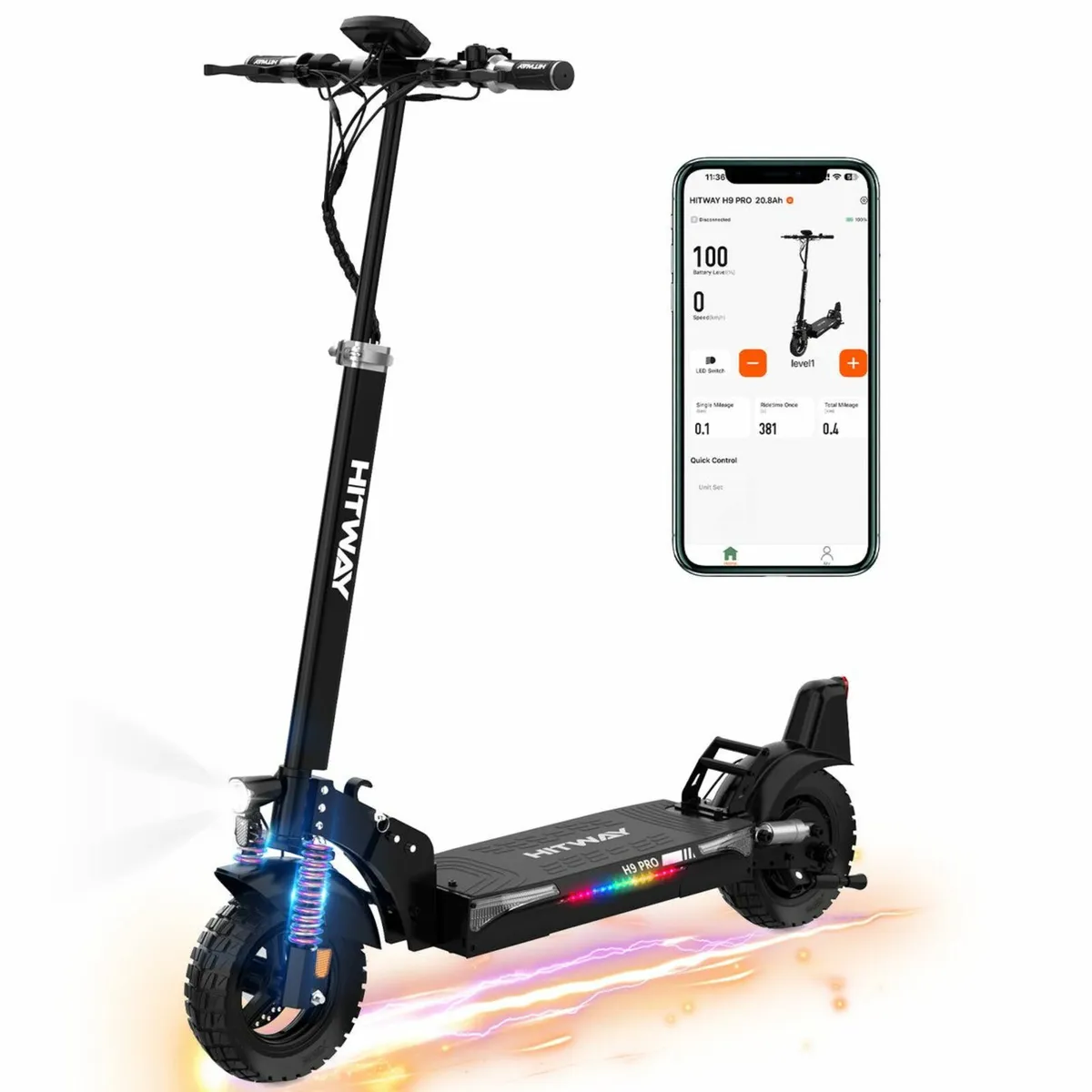 HITWAY H9 / H9 Pro Electric Scooter - Image 2